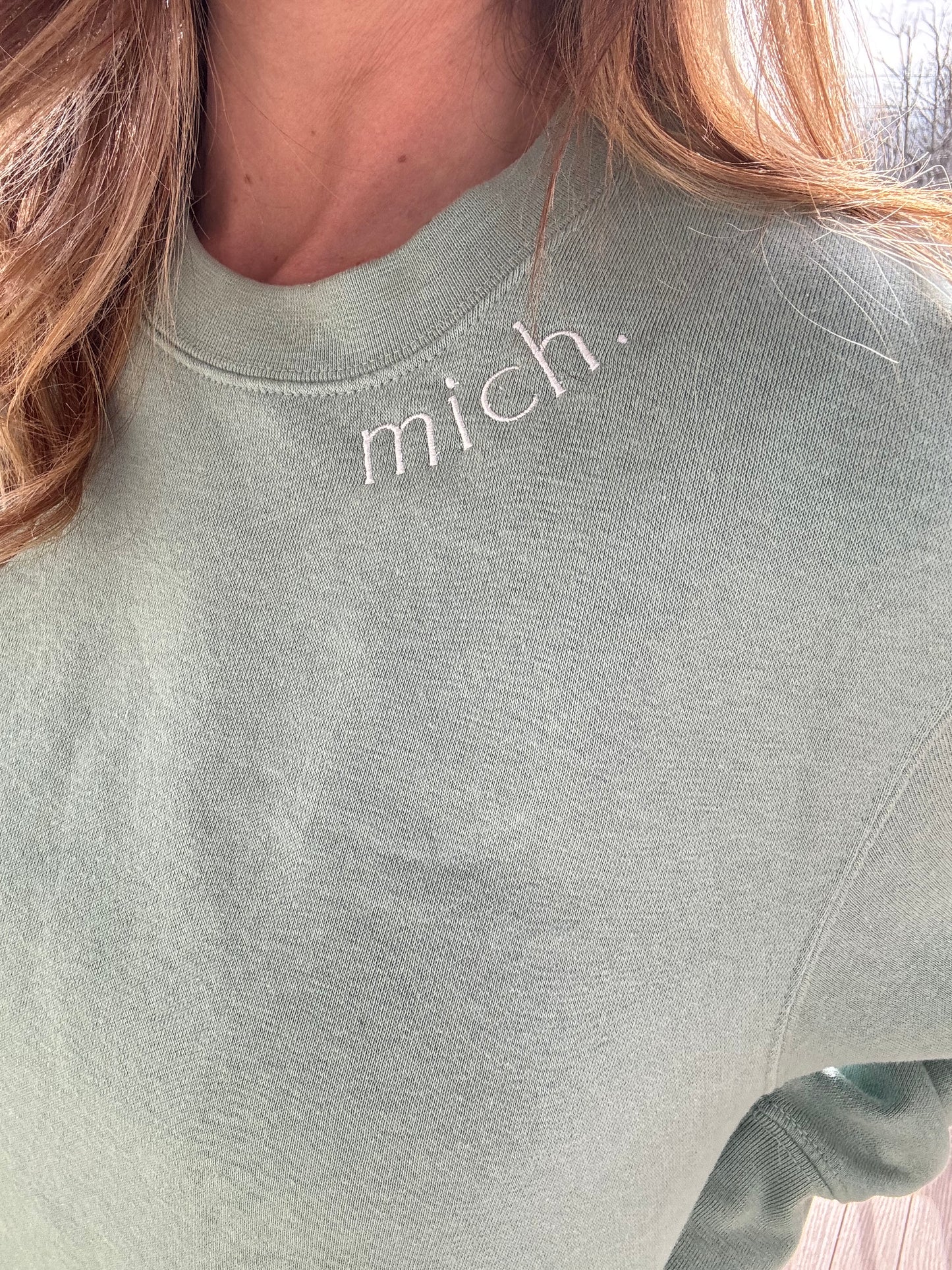 Mich. Crewneck - Seasalt