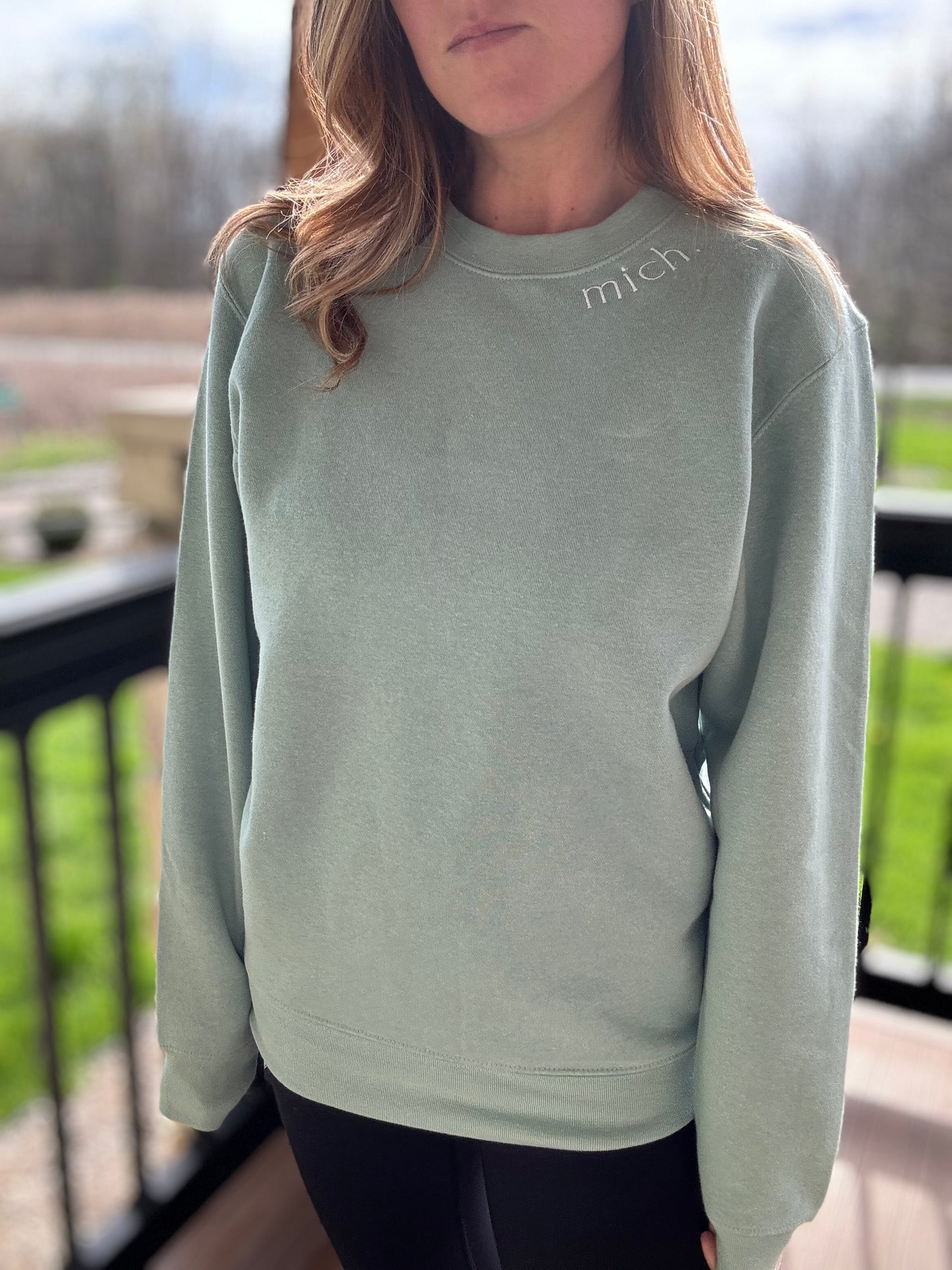 Mich. Crewneck - Seasalt